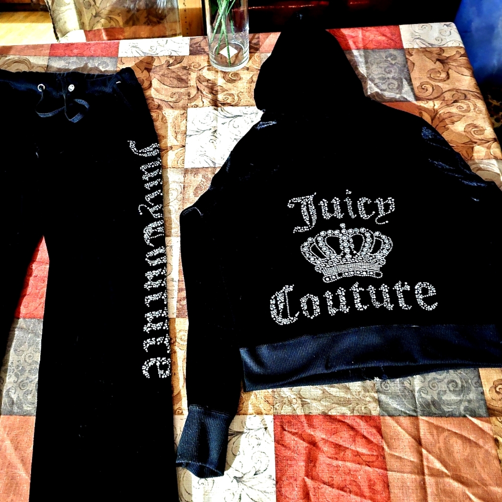 Juicy couture inspired velour track suit